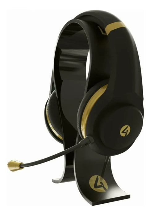Audífonos 4gamers Xp-gold Con Base 3.5mm Alámbricos Negros Negro  GRADO B
