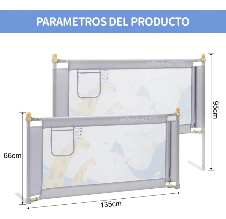 Barandilla Protector De Cama Infantil Barra De Seguridad GRADO B - TiendaKomet México