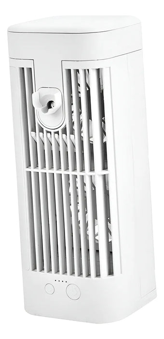 VENTILADOR DE AIRE ACONDICIONADO PORTATIL 2400MAH+LUZ