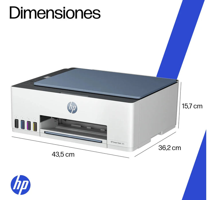 IMPRESORA MULTIFUNCIONAL HP SMART TANK 585, TINTA CONTINUA, 1 GRADO B