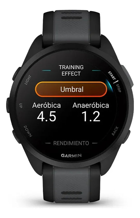 Reloj Garmin Forerunner 165 Amoled Black/slate 43mm Caja Bisel Negro GRADO B