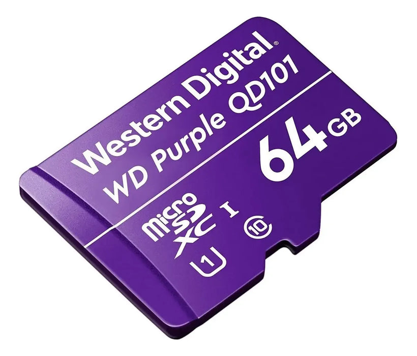 MEMORIA WESTERN DIGITAL MICRO SDXC 64GB WD PURPLE SD QD101 GRADO B
