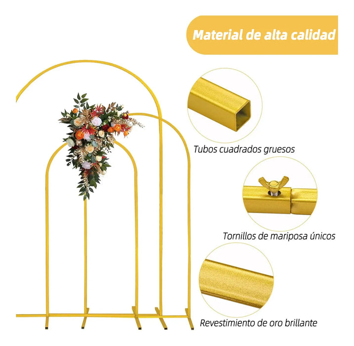Mampara Decorativas Fiesta Metalica Cumpleaños Adornos 3 Pcs GRADO A