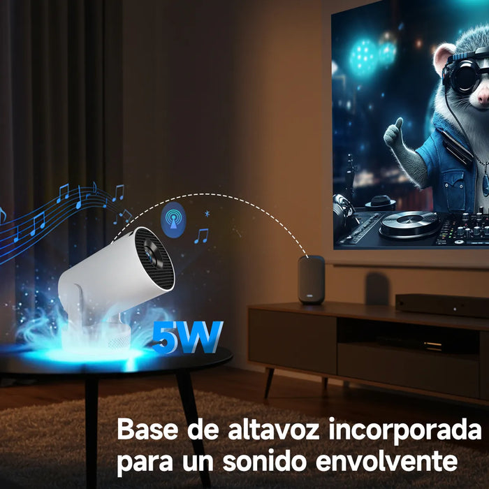 MINI PROYECTOR ANDROID13 SOPORTE 1080P 4K PORTATIL 16000LM GRADO B