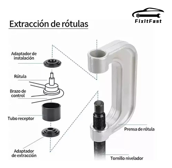 herramienta de extraccion de rotula, 21 piezas