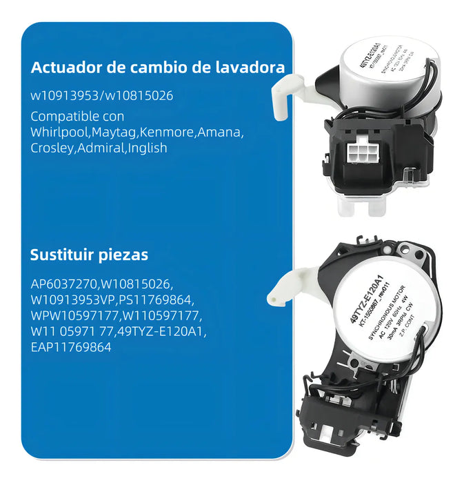 actuador selenoide de lavadora Grado b