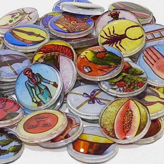 BARAJA DE LOTERIA MEXICANA ACRILICO GRANDE EN TOMBOLA GRADO B