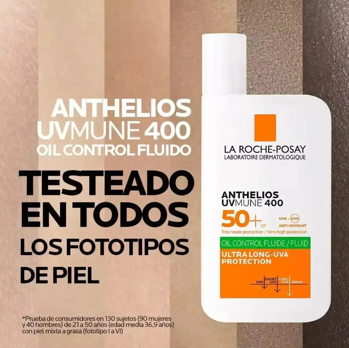 LA ROCHE-POSAY 2PACK PROTECTOR SOLAR  UV MUNE 400  SPF50+    |  GRADO A