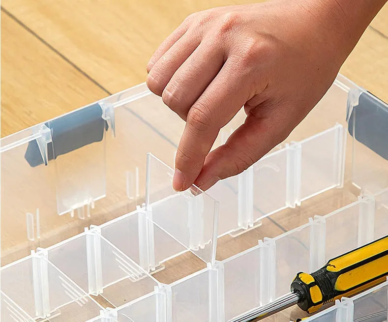 CAJA DE HERRAMIENTAS PORTATIL DIVIDIDA EN CUATRO CAPAS GRADO B