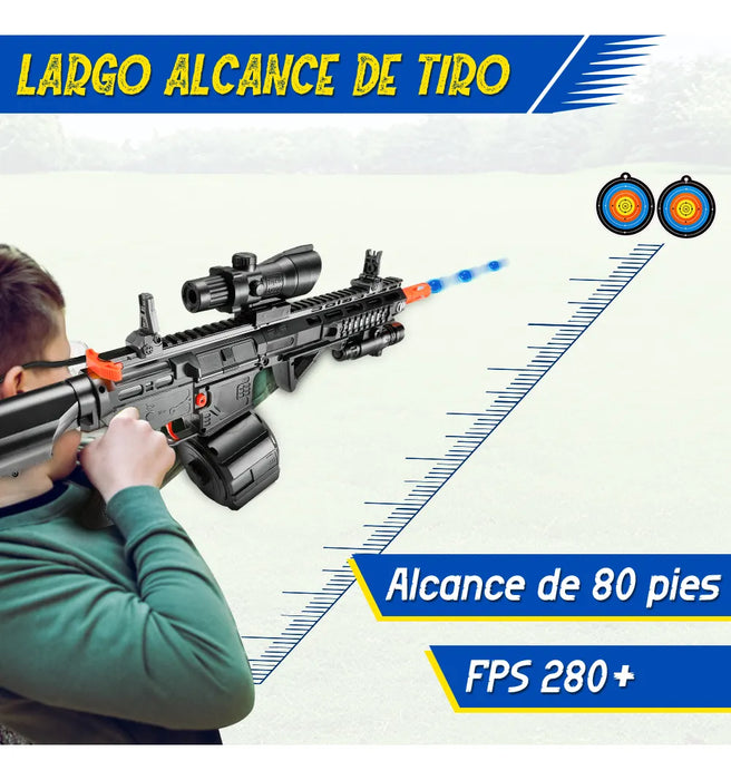 Pistola Hidrogel M416 Rifle Juguete Realista Arma Gel Laser GRADO B