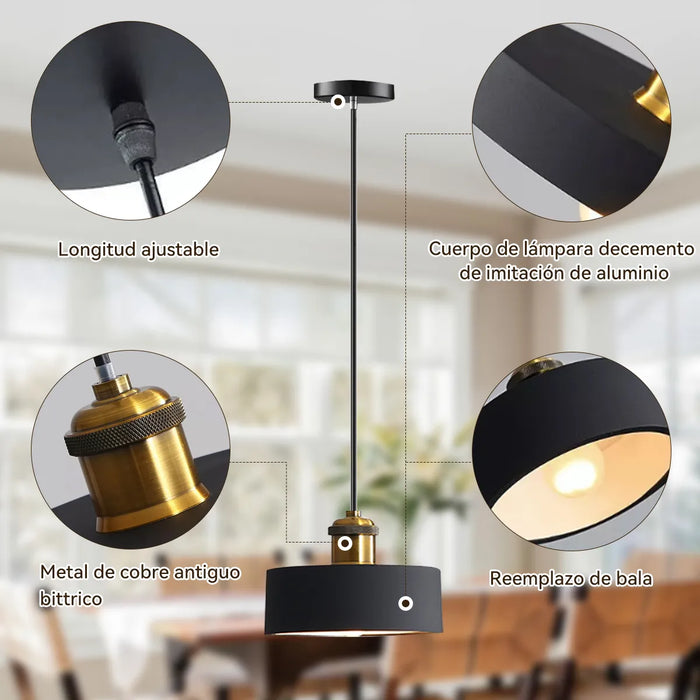 Lámparas De Techo Modern Industrial Style Chandelier 3pc