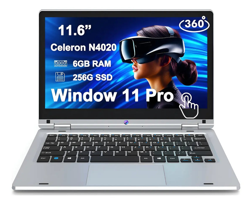 LAPTOP ULTRADELGADA 2 EN 1 | 360Â° TÁCTIL Y PORTÁTIL | 11.6  | INTEL CELERON N4020, 6GB RAM, 256GB SSD | IDEAL PARA ESTUDIOS Y TRABAJO MÓVIL GRADO B