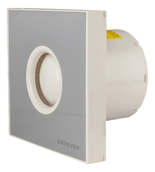 Extractor De BaÃ±o Estevez 2204-ng(eco) Plateado 14cm De Altura 15cm De Ancho 0mm De DiÃ¡metro 17w