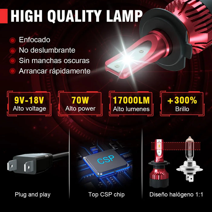 Kits De Led Faros H1 H3 H7 H11 9005 9006 880 Alta O Baja 11763