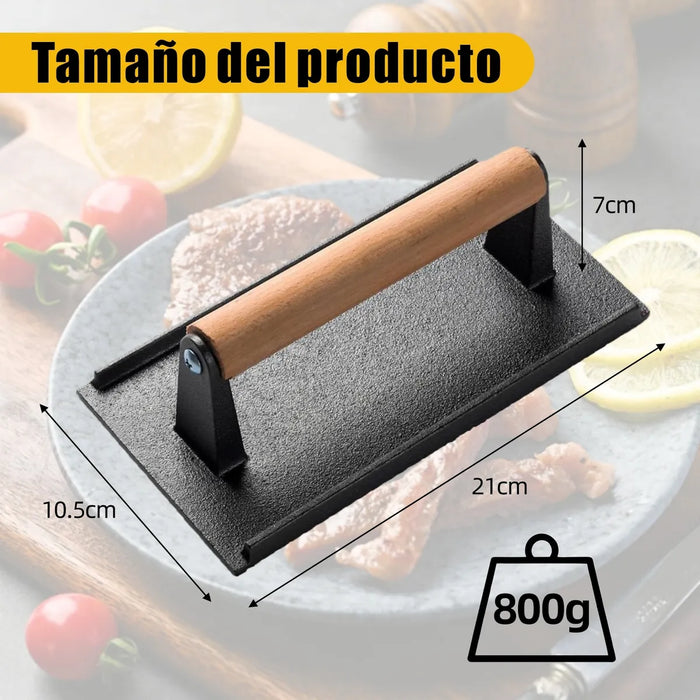 Prensa De Parrilla De Hierro Fundido Para Hamburguesas grado b