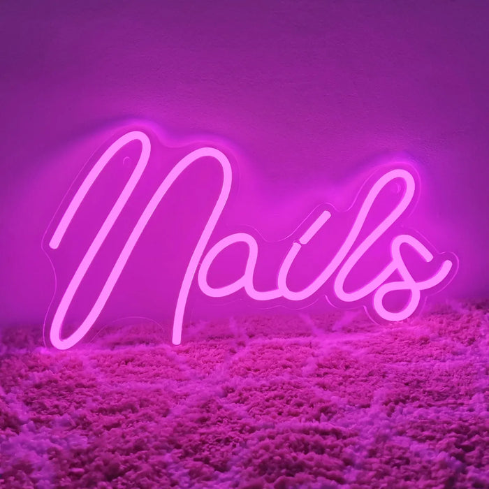 LETRERO LED NEON UÃ±AS GRADO B