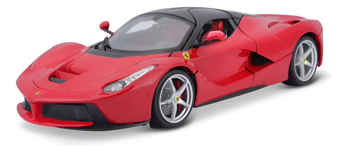 BBURAGO FERRARI LAFERRARI SIGNATURE ESCALA 1/18 COLECCIONABLE ROJO GRADO B