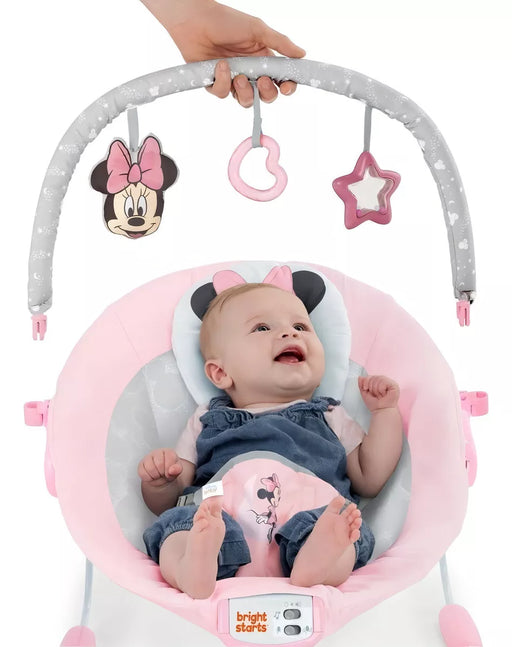 SILLA MECEDORA PARA BEB BRIGHT STARTS 12206 MINNIE MOUSSE ROSA GRADO B - TiendaKomet México