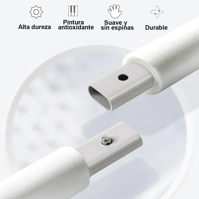 BARANDILLA DE CAMA BARRERA RIEL PROTECCION AJUSTABLE NIÑOS COLECCION ANIMAL BAIGE BLANCO 1.5 M GRADO B