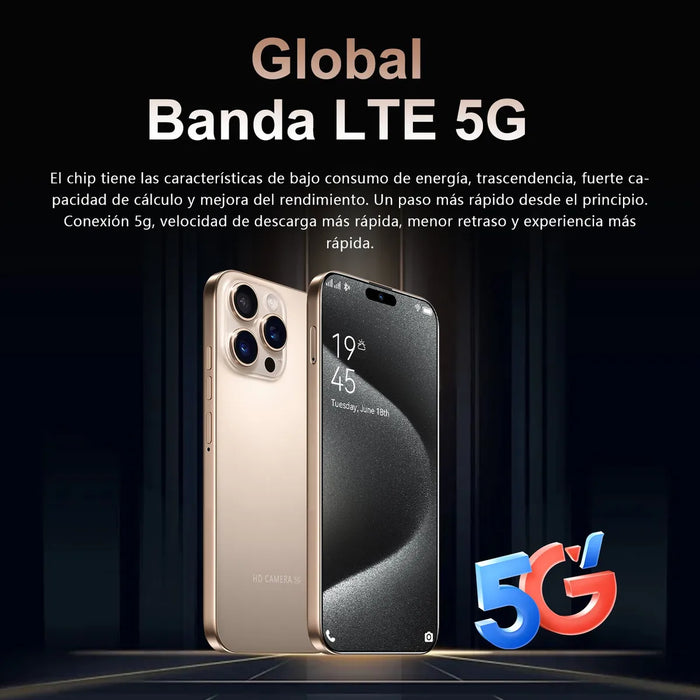 I16 PRO MAX DUAL SIM DESBLOQUEADO 12GB RAM+512GB TAPLET 2025 EL MÃ¡S POPULAR TELÃ©FONO INTELIGENTE ANDROID 14 RED 5G WIFI MÃ¡S BARATO CELULAR CORAL CLARO GRADO B