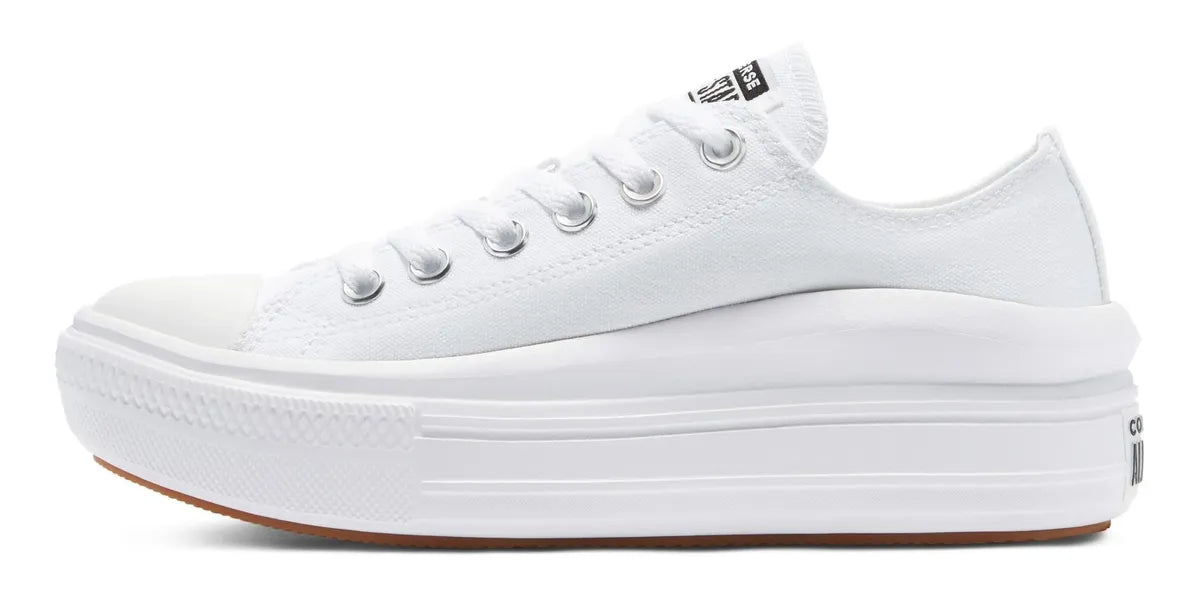 TENIS CONVERSE ALL STAR MOVE OX BLANCO CON PLATAFORMA MUJER TALLA 23.5 CM