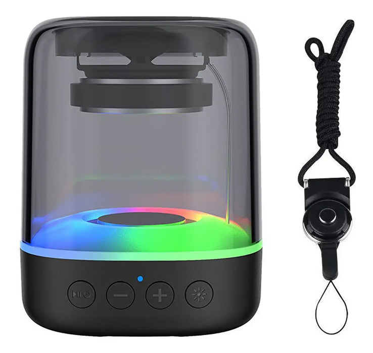 🎶Mini Bocina Bluetooth Portátil TWS | Luz LED, Radio FM y Sonido Estéreo GRADO A🔥
