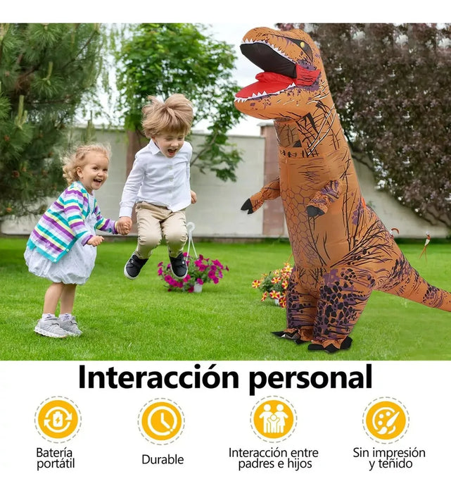 Disfraz De Dinosaurio Inflable T-rex Con Bomba De Aire Grado B
