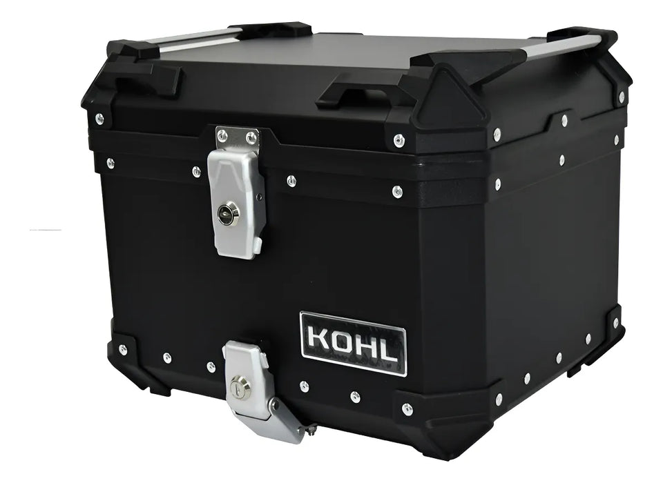 MALETERO ALUMINIO MOTO NEGRO CUBIERTA INTERIO GRADO B