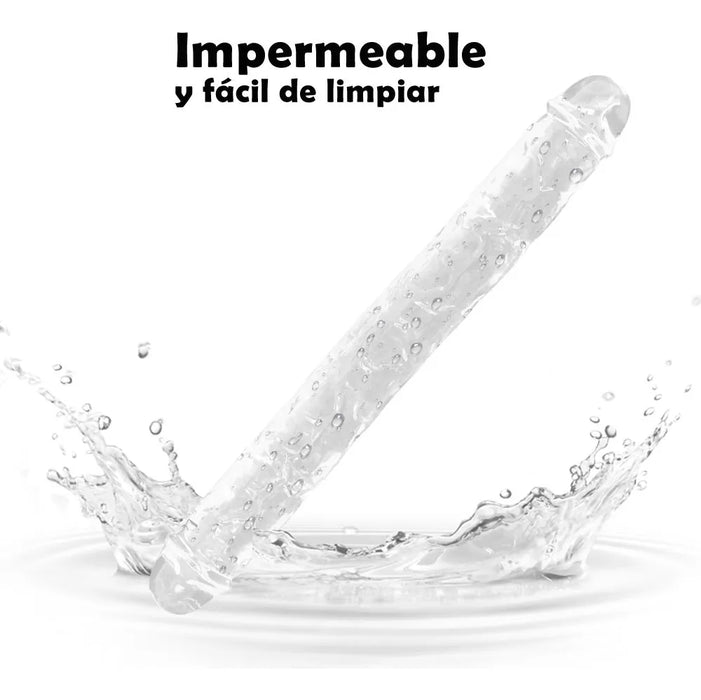 Consolador Doble Dildo Penetracion anal vaginal lesbiana Grado A