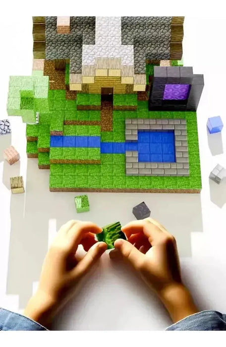 MI MUNDO JUGUETE MAGNETICO BLOQUES DE CONSTRUCCION 128 PZAS GRADO B