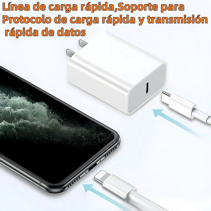 2pzs Cable De Carga Rapida Tipo C Para iPhone 11 12 13 14 2m