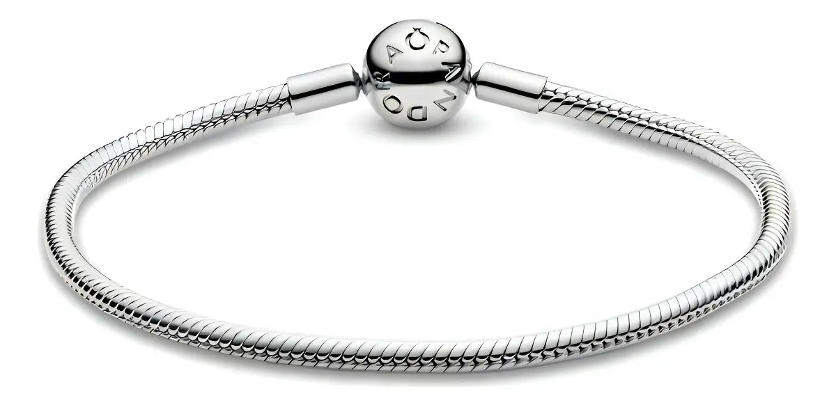 PULSERA PANDORA MOMENTS FLEXIBLE BROCHE CORAZÓN PLATA S925 GRADO B