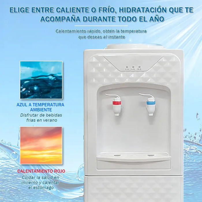 DISPENSADOR DE AGUA MINI REFRIGERADO POR COMPRESOR 70W BLANC GRADO B