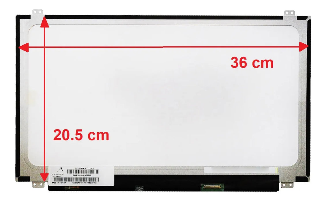 Pantalla 15.6 Slim 30p B156xtn04.6 B156xtn07.0 Nt156whm N42 GRADO B