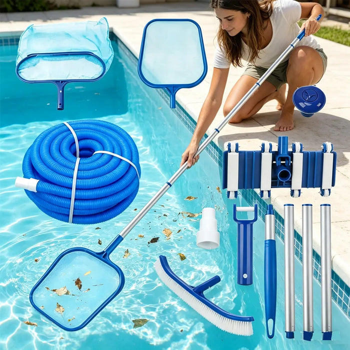 Kit de Limpieza para Alberca | Aspiradora + Manguera de 9 Metros | Esencial de Mantenimiento | Grado A ✨