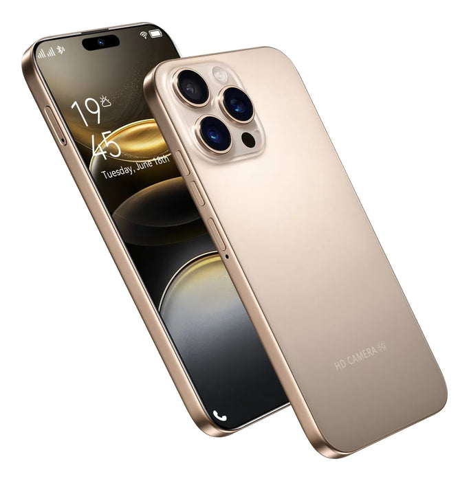 DUAL SIM I16 PRO MAX DESBLOQUEA 12GB RAM +512GB ROM 2025 EL MÃ¡S POPULAR TELÃ©FONO INTELIGENTE ANDROID 14 RED 5G ADMITE CONEXIÃ³N WIFI Y BLUETOOTH CORAL CLARO GRADO B