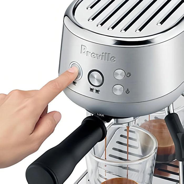 BREVILLE BAMBINO ESPRESSO MAQUINA, ACERO INOXIDABLE, SES450B GRADO B