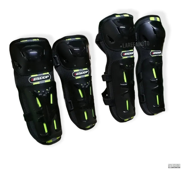 Par De Rodilleras Y Coderas Motociclista ProtecciÃ³n GRADO B