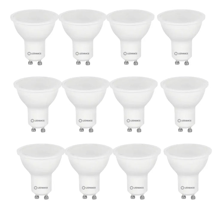 Foco Led Tipo Par16 Gu10 5w Luz Cálida, Paquete De 12 Focos