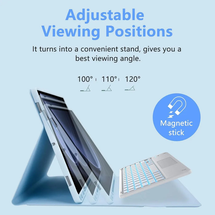 Funda Teclado Tactil Lapiz P/galaxy Tab S9 Fe+/s10 Plus 12.4 GRADO B