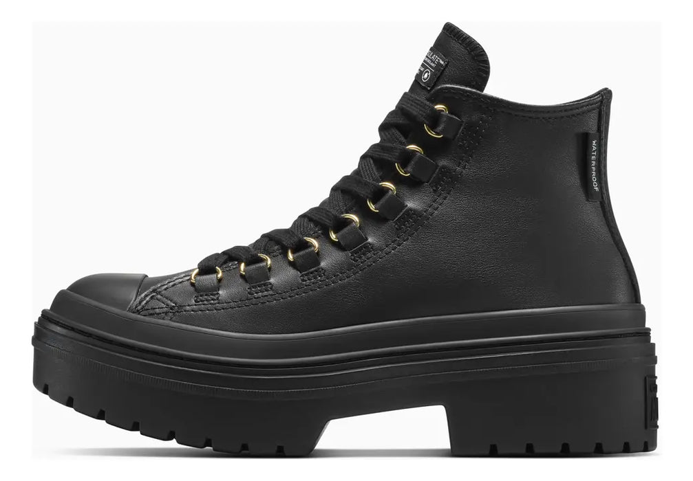 TENIS CONVERSE LUGGED HEEL   A14542C MUJER NEGRO LISO 22.5 CM GRADO A