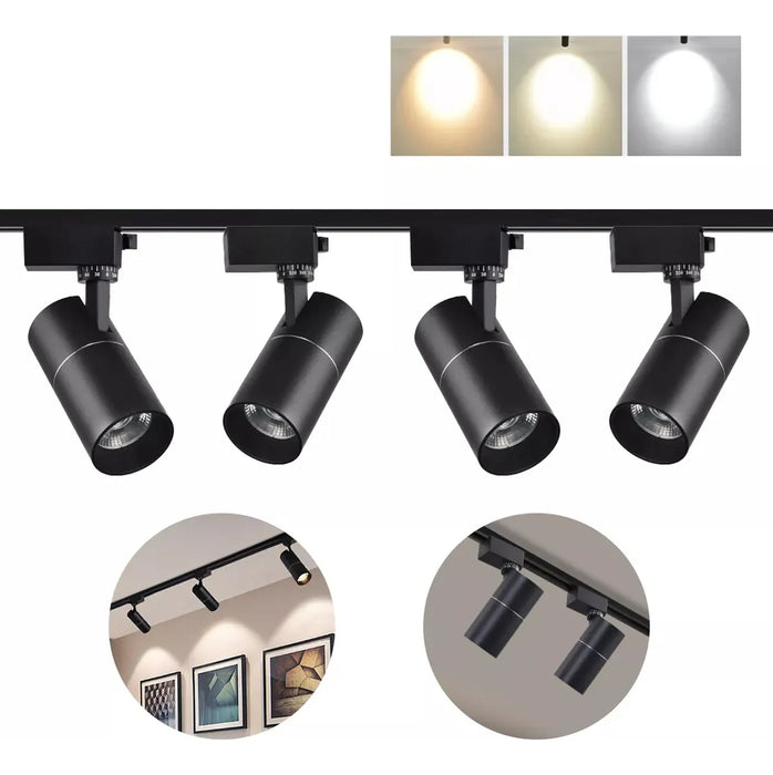 Lámpara Riel Dirigible Led 30w 4 Spot Luz Cálida / Neutra 2m GRADO B