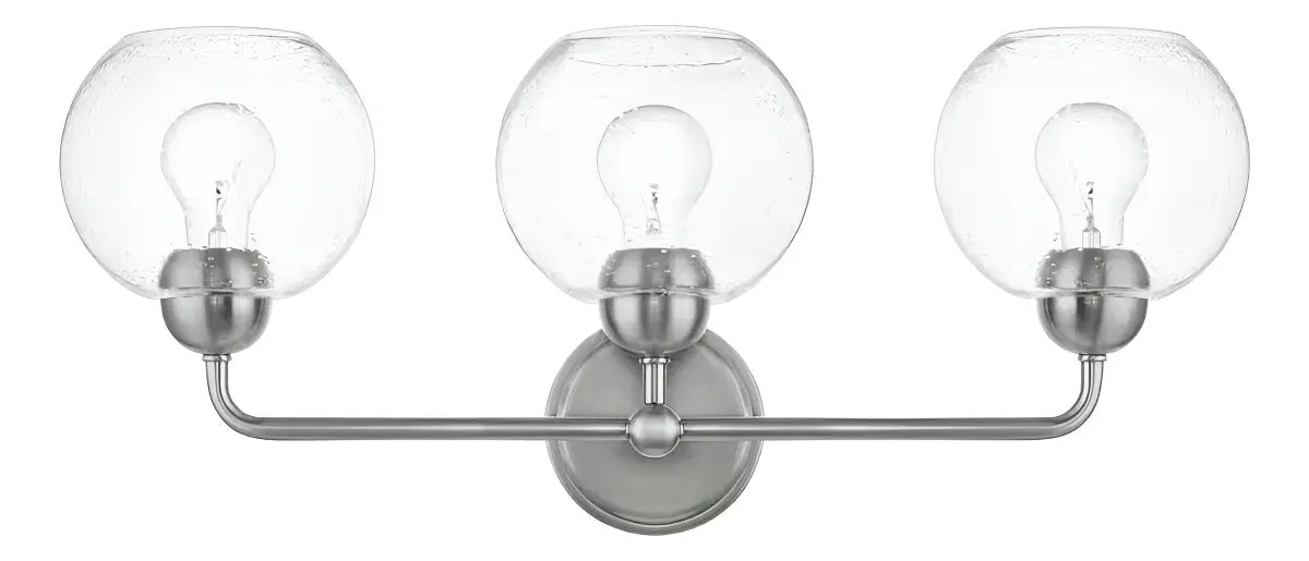LAMPARA DE TOCADOR PARA BAÑO 24'' SOBRE ESPEJO 3 LUCES 120V GRADO B