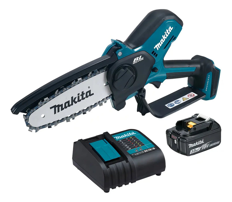 MOTOSIERRA DE MANO MAKITA DUC150SF 6 PULGADAS COLOR AZUL PETRÓLEO BRUSHLESS GRADO B