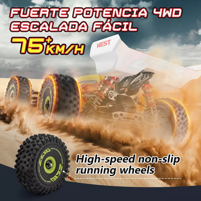 VEHÍCULO 4X4 A CONTROL REMOTO WLTOYS 144010 1:14 DE 75 KM/H Grado B