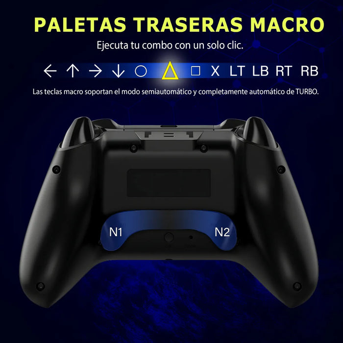 Control Inalámbrico QRD Spark N5 con Efecto Hall PS4, PS3, PC, iOS, Android, TV y Steam Deck
