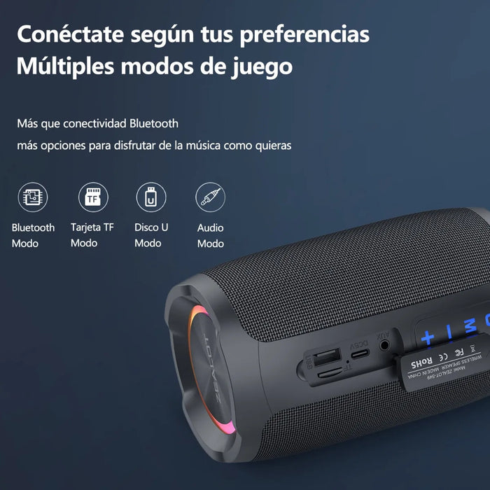 BOCINA BLUETOOTH PORTÁTIL ZEALOT S49 20W RESI GRADO A