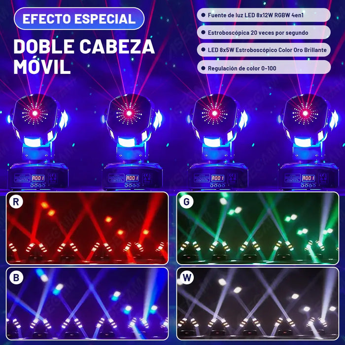 200W CABEZA MOVIL LED LUCES DJ PARA ESCENARIO PROFESSIONALE GRADO B