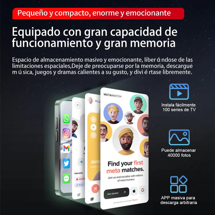 SOYES XS19 PRO 4G RED 3.88 PULGADAS MINI SMARTPHONE 3GB RAM 32GB ROM 1950MAH ANDROID 12 GPS WIFI OTG RECONOCIMIENTO FACIAL WHATSAPP FACEBOOK