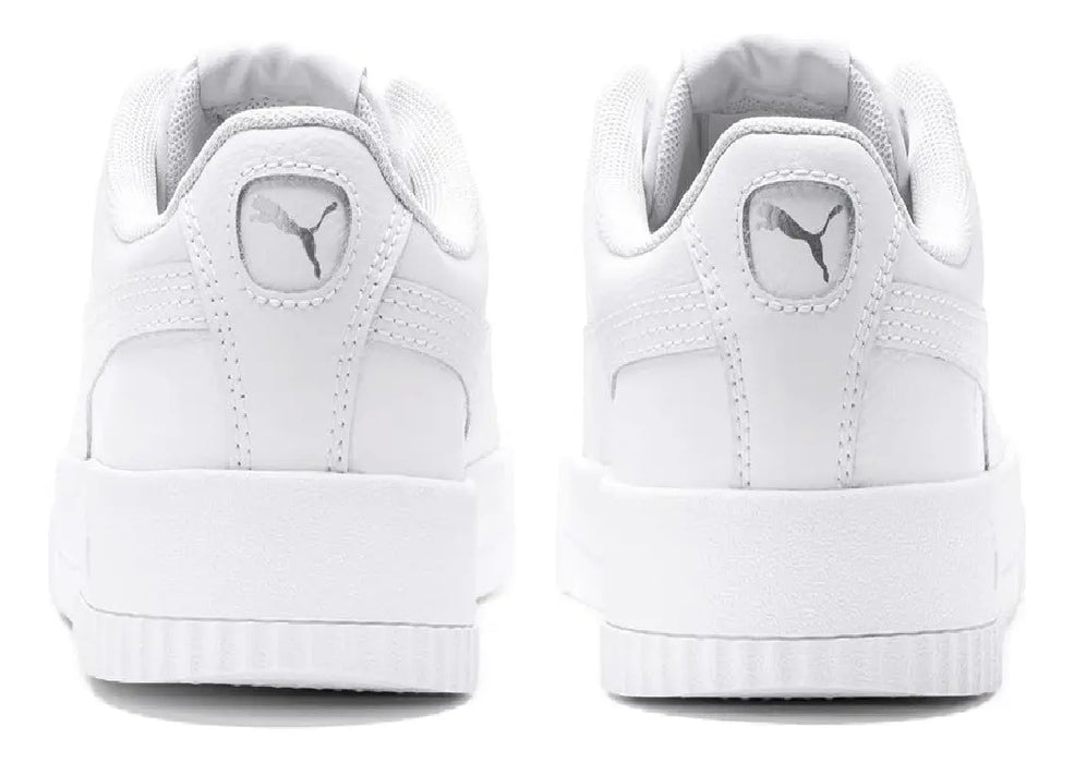 PUMA 37032502 CARINA ZAPATILLAS PARA MUJER, PUMA BLANCO/PUMA SILVER, 26.0 M MX/9.5 US GRADO B